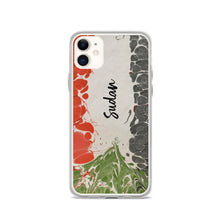 Load image into Gallery viewer, Sudanese flag in ebru - Clear Case for iPhone®