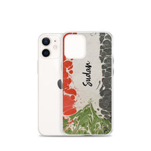 Load image into Gallery viewer, Sudanese flag in ebru - Clear Case for iPhone®
