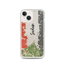 Load image into Gallery viewer, Sudanese flag in ebru - Clear Case for iPhone®