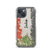 Load image into Gallery viewer, Sudanese flag in ebru - Clear Case for iPhone®