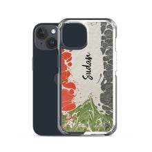 Load image into Gallery viewer, Sudanese flag in ebru - Clear Case for iPhone®