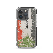 Load image into Gallery viewer, Sudanese flag in ebru - Clear Case for iPhone®