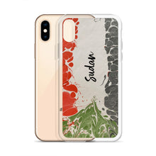 Load image into Gallery viewer, Sudanese flag in ebru - Clear Case for iPhone®
