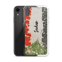 Load image into Gallery viewer, Sudanese flag in ebru - Clear Case for iPhone®