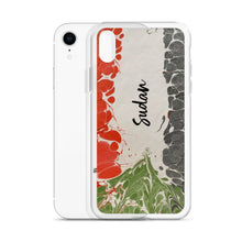 Load image into Gallery viewer, Sudanese flag in ebru - Clear Case for iPhone®