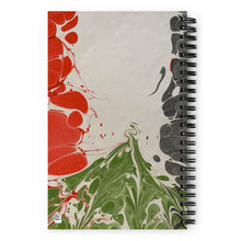 Load image into Gallery viewer, Sudan ebru flag spiral notebook