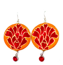 Load image into Gallery viewer, Hibiscus blossom earrings