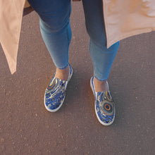 Load image into Gallery viewer, Galaxy Ebru Women’s slip-on canvas shoes