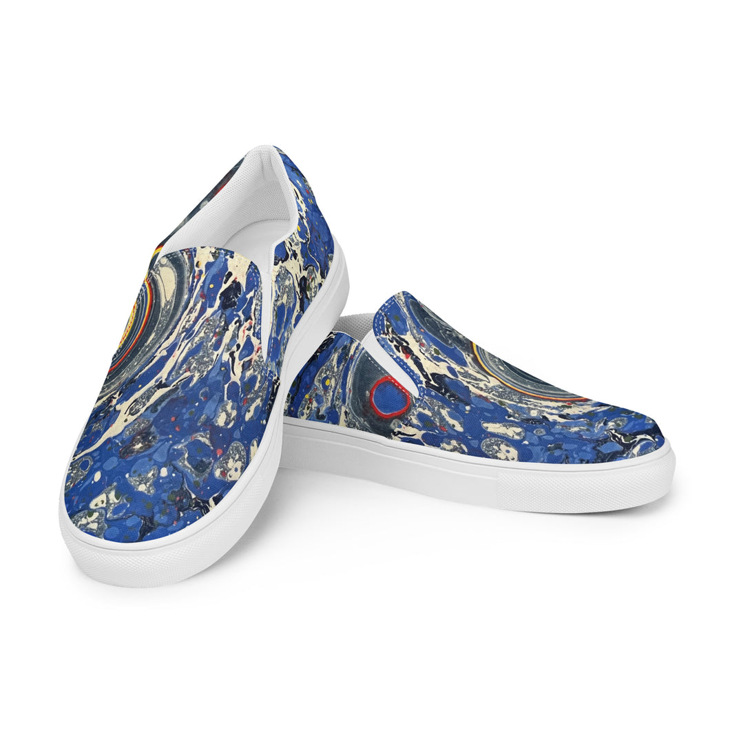 Galaxy Ebru Women’s slip-on canvas shoes