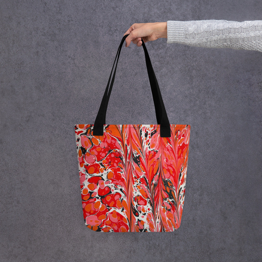 Tote bag inspired by our own ebru design.