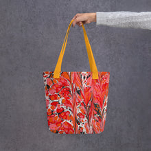 Load image into Gallery viewer, Tote bag inspired by our own ebru design.
